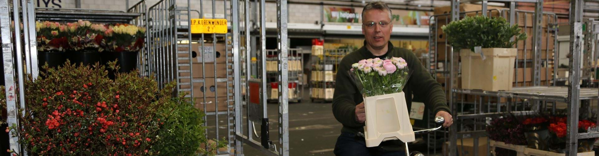 Cash and carry bloemen Korenwinder